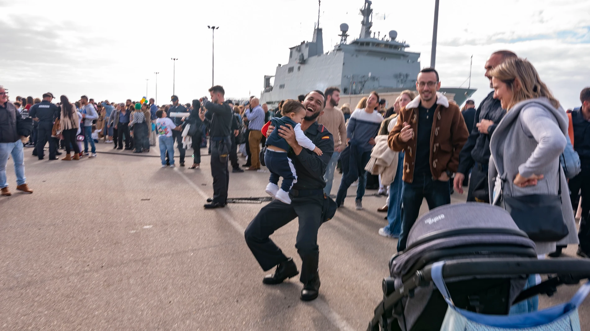 Llegada de la fragata 'Numancia' a la Base de Rota