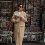 Vicky Martín Berrrocal con abrigo de Zara.
