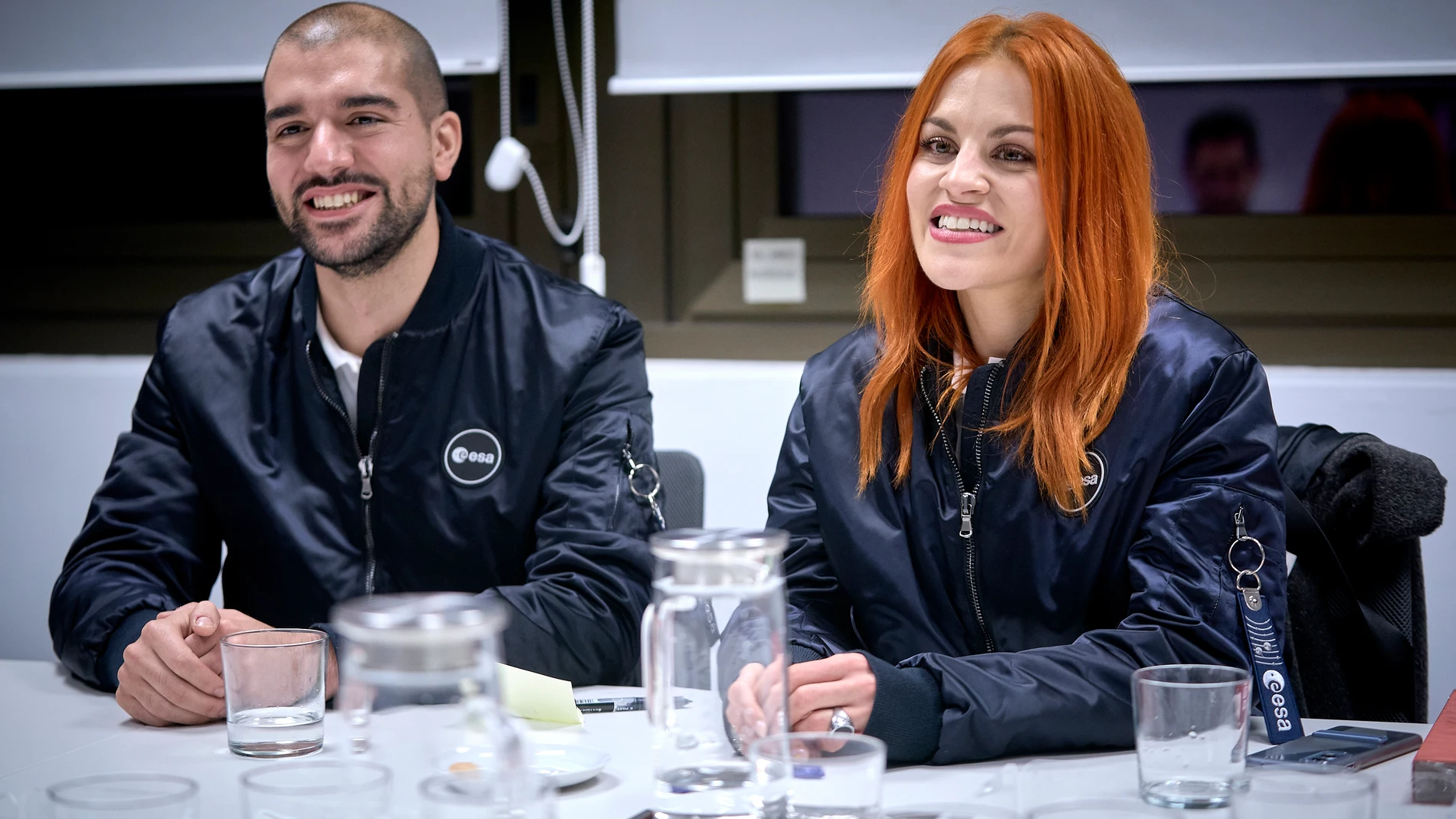 Los nuevos astronautas españoles de la Agencia Espacial Europea (ESA), Sara García y Pablo Álvarez