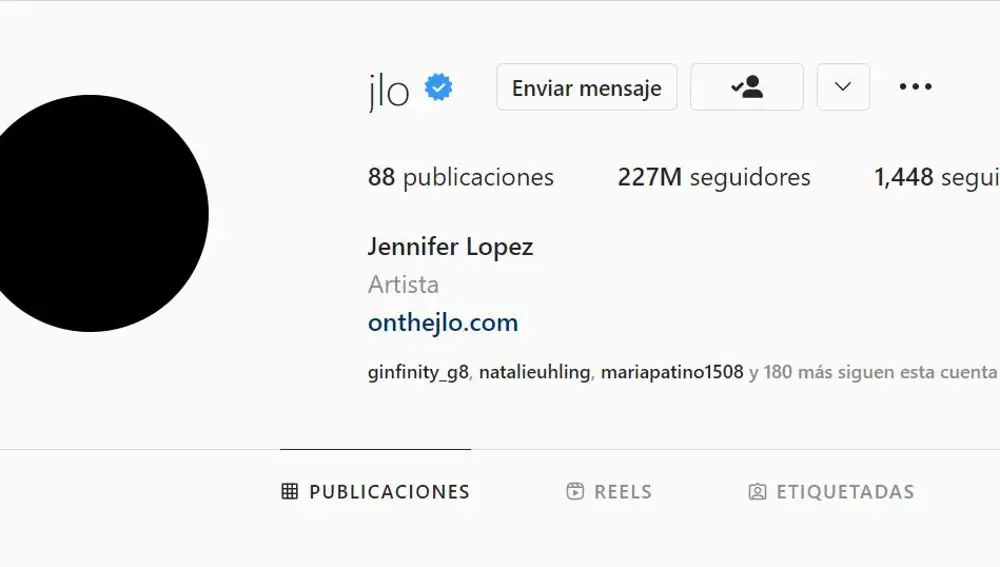 Instagram de JLo