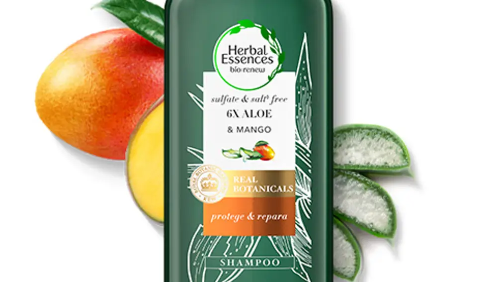 Champú sin sal ni sulfatos 6X Aloe y Mango de Herbal Essences