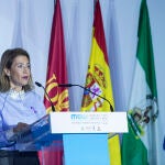 La ministra de Transportes, Movilidad y Agenda Urbana, Raquel Sánchez, en el MOW Fórum Andalucía