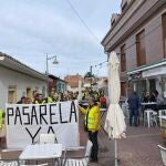 Unas 200 personas marchan en Boecillo (Valladolid) para pedir la "eterna" pasarela peatonal