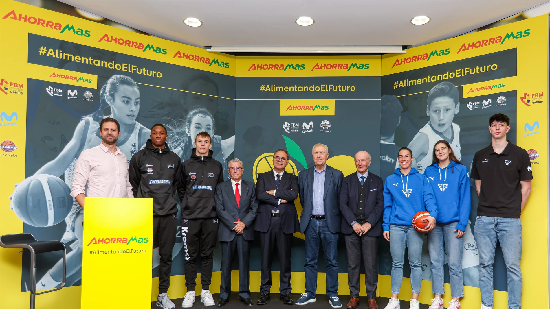 Ahorramas lanza proyecto de vida saludable con las canteras del Estudiantes, Fuenlabrada y la Federación baloncesto de Madrid