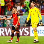 Thibaut Courtois con Bélgica en el Mundial de Qatar. EFE/EPA/Rungroj Yongrit