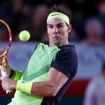 Rafa Nadal dio un golpe espectacular en su partido de exhibición en México
