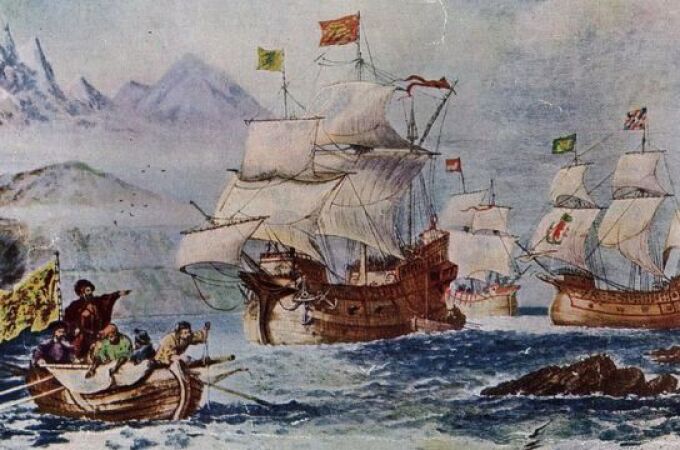 Recreación de la expedición Magallanes-Elcano de 1519-1522