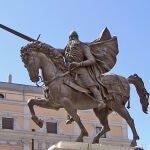 Estatua del mítico personaje, el Cid Campeador
