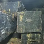 Interior de uno de los osarios del Valle de los Caídos. Hay cajas individuales y otras colectivas para un total de 14 cuerpos