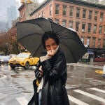 Victoria Federica bajo la lluvia de Nueva York.