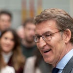 El presidente del PP, Alberto Núñez Feijóo