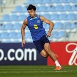 Harry Maguire, durante un entrenamiento de Inglaterra, antes de enfrentarse a Francia