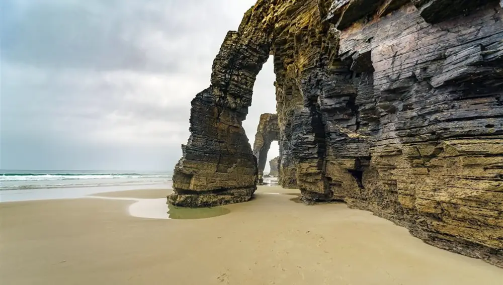 La playa de las Catedrales, en Lugo.