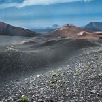 Una panorámica del parque nacional del Timanfaya, donde se funden la roca, la ceniza y el fuego