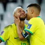 Neymar llorando tras la eliminación de Brasil