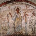 Un fresco rinde tributo a Prisciliano