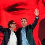 Salvador Illa y Pedro Sánchez