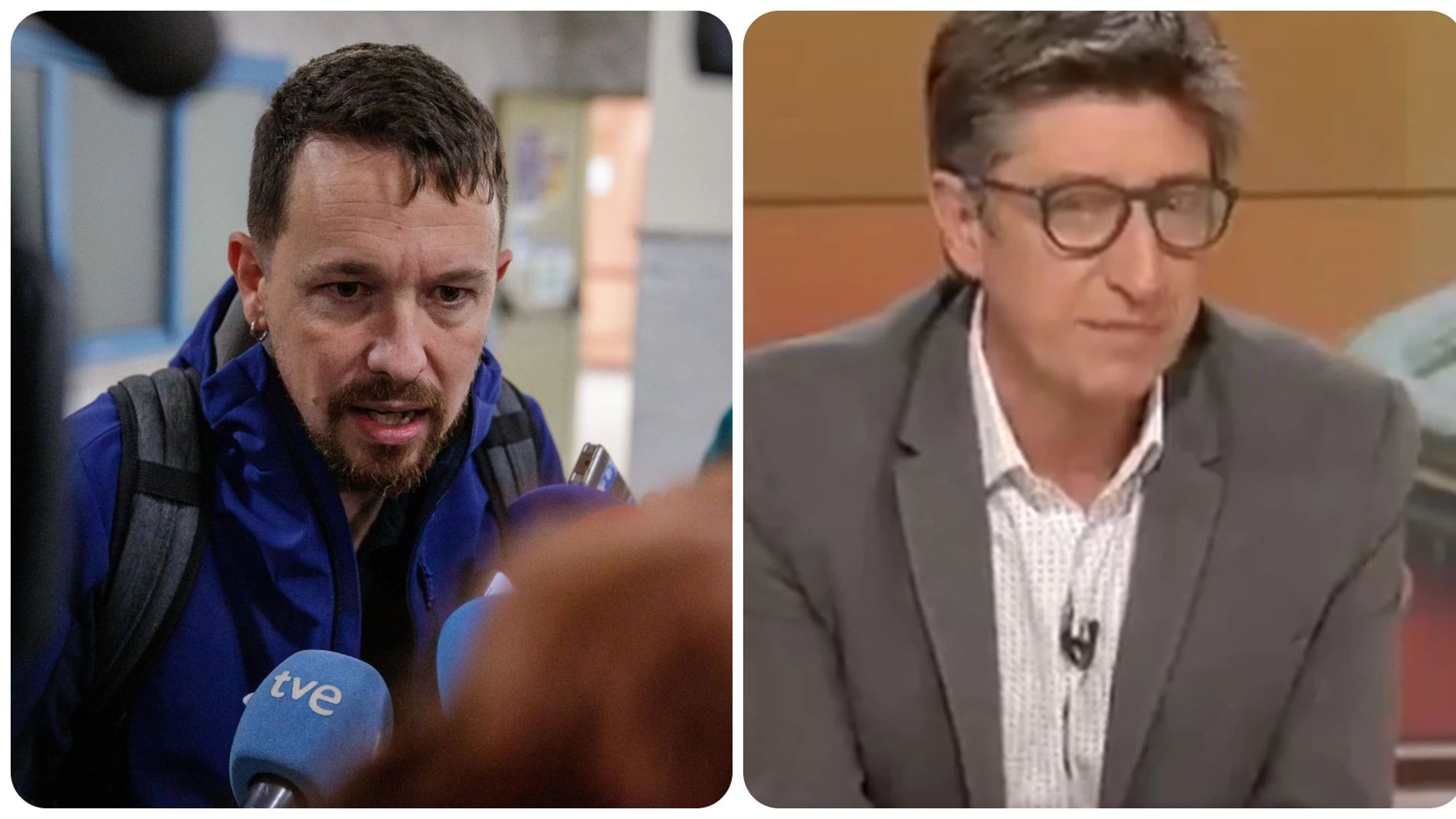Pablo Iglesias y Juan Carlos Rivero