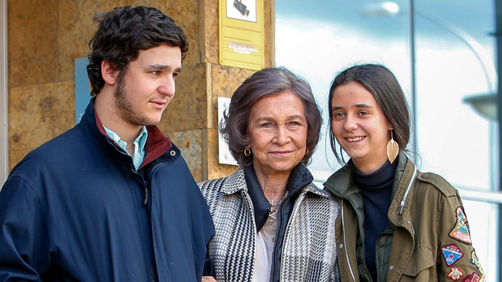 Froilán, la Reina Sofía y Victoria Federica en una imagen de archivo