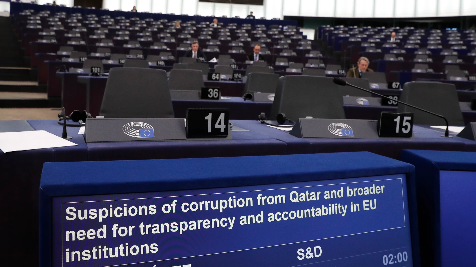 Un vista genera de la Eurocámara de Estrasburgo