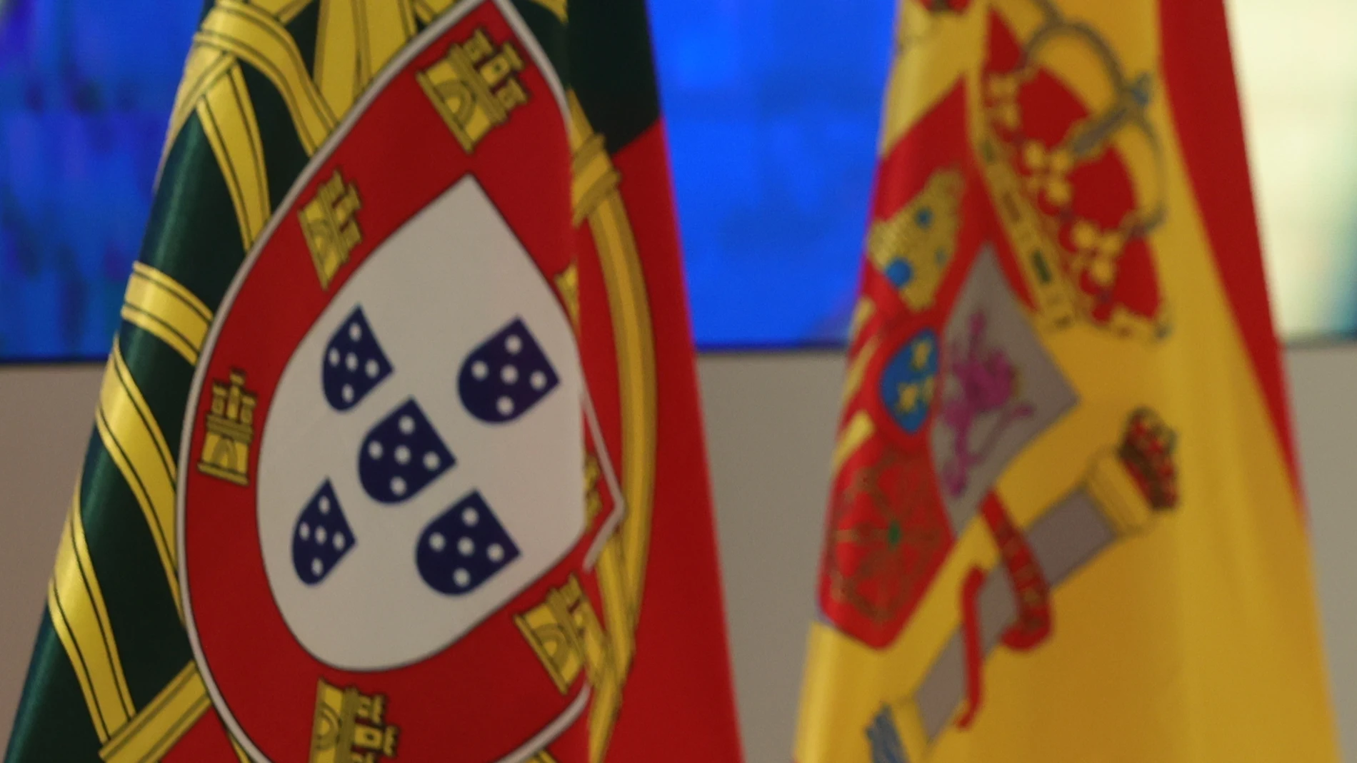 Banderas de España y Portugal