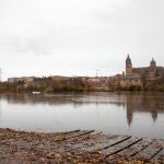 Aumento del nivel del río Tormes tras las últimas lluvias