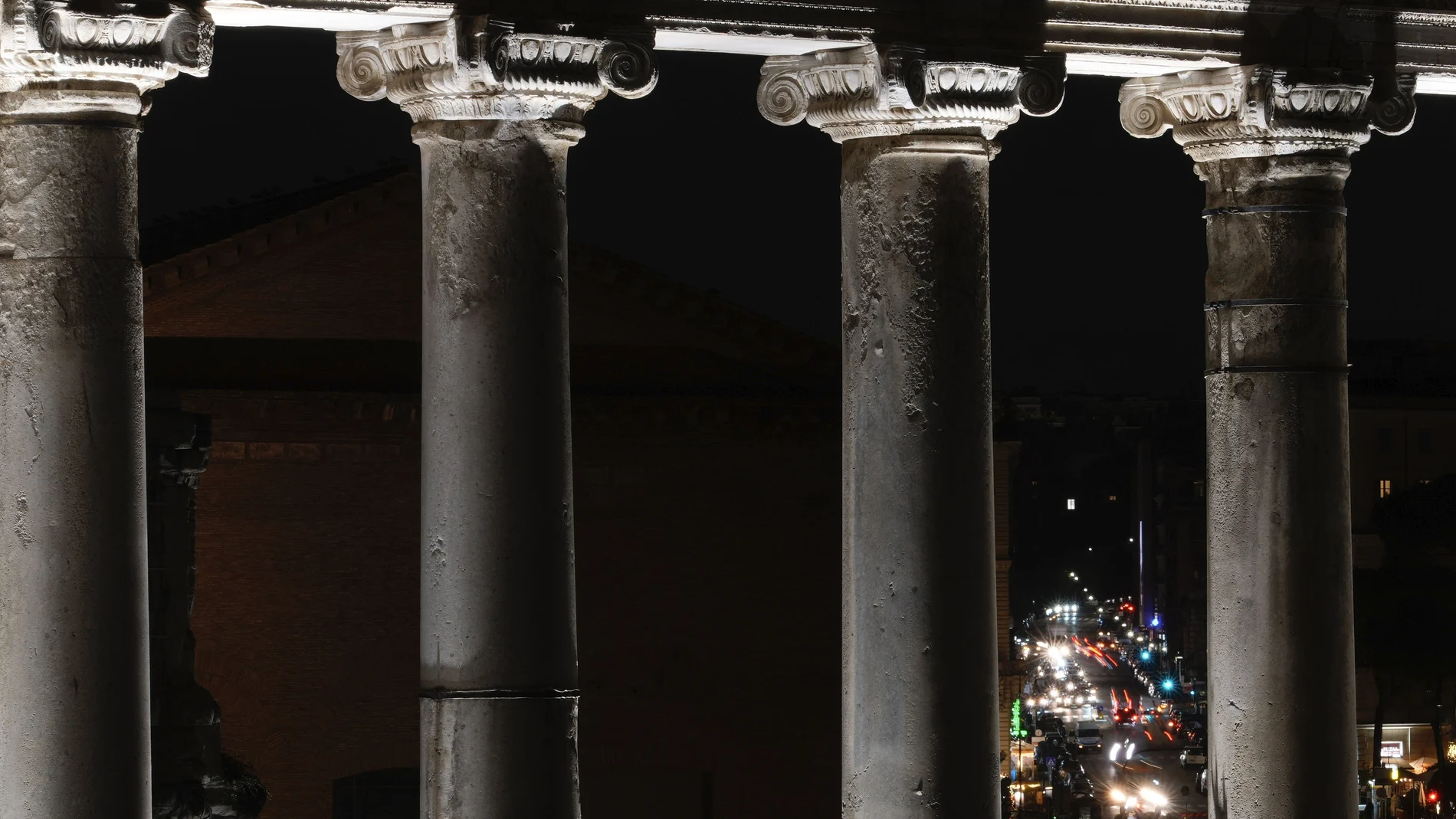 El Templo de Saturno en el Foro Romano, en nuestros días