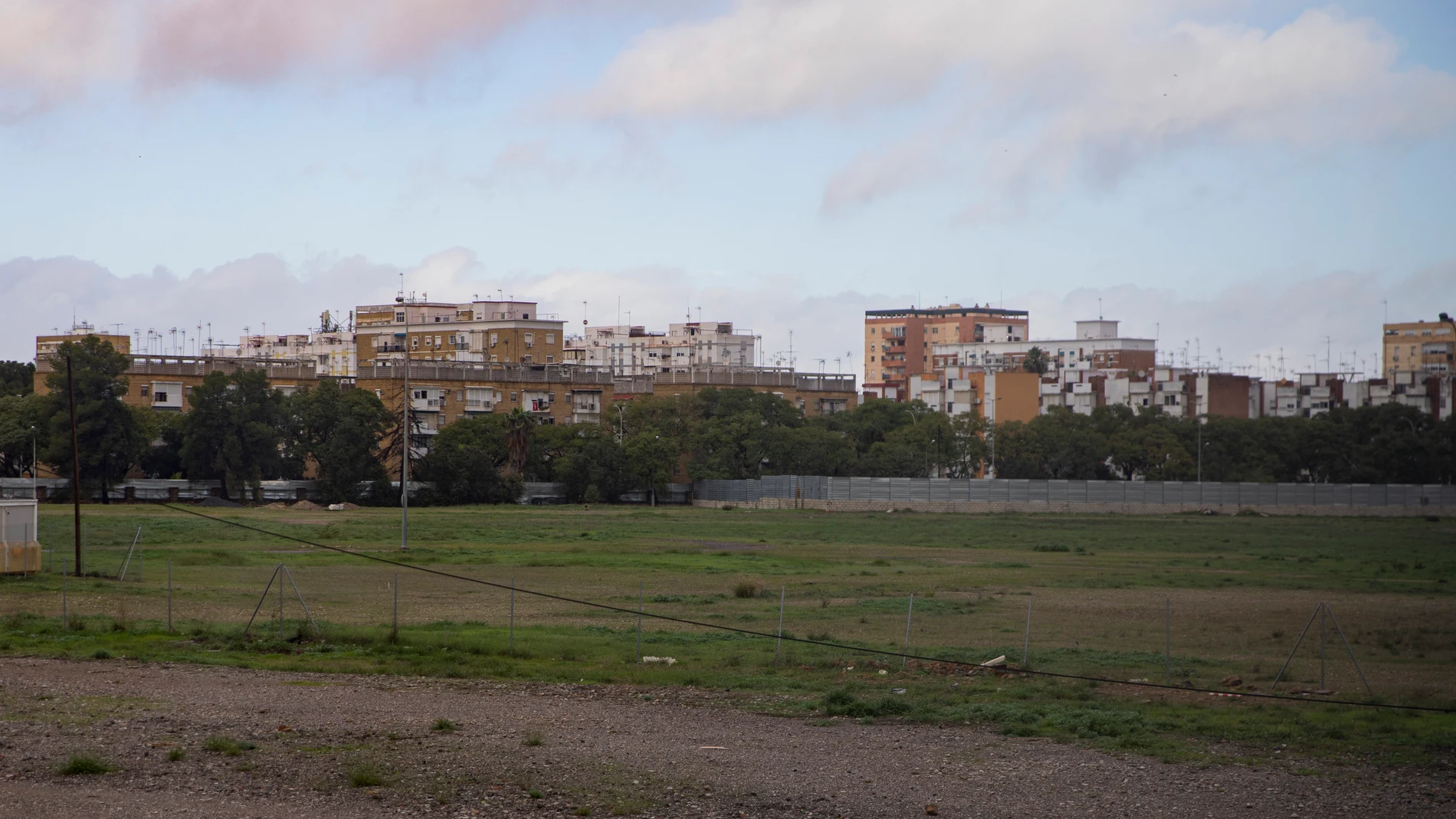 Vista de los terrenos