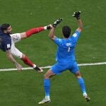 Theo marca el primer gol del Francia - Marruecos, la semifinal del Mundial de Qatar 2022