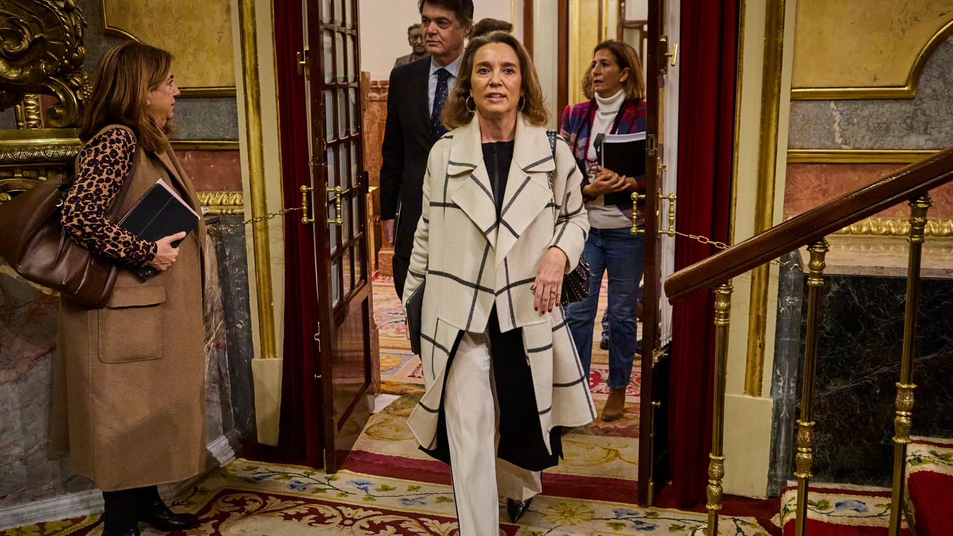 La portavoz del PP, Cuca Gamarra, ayer en el Congreso de los Diputados