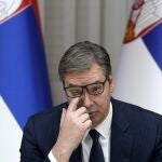 El presidente serbio, Aleksandar Vucic