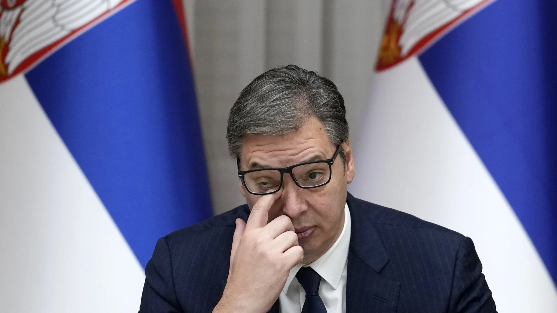 El presidente serbio, Aleksandar Vucic