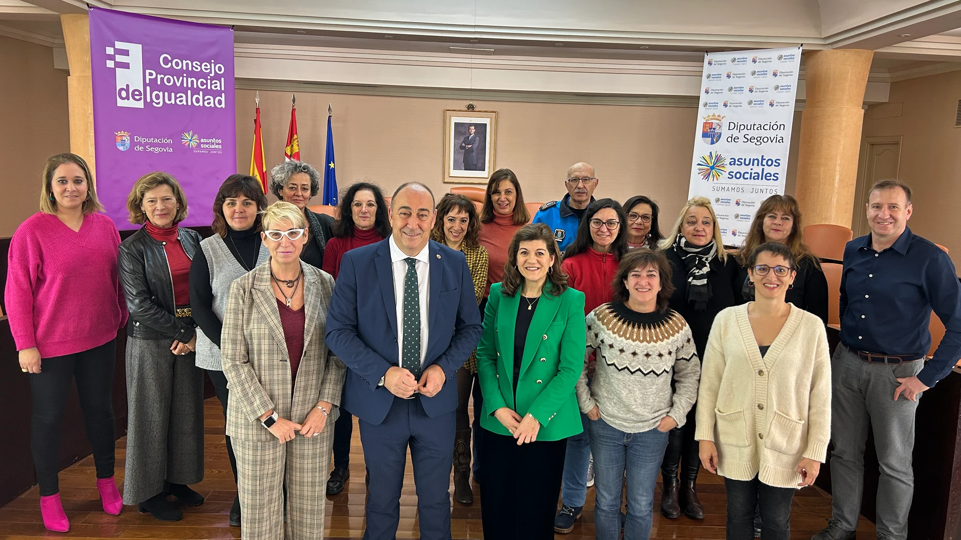 El presidente de la Diputación de Segovia, Miguel Ángel de Vicente, preside el Consejo Provincial de Igualdad