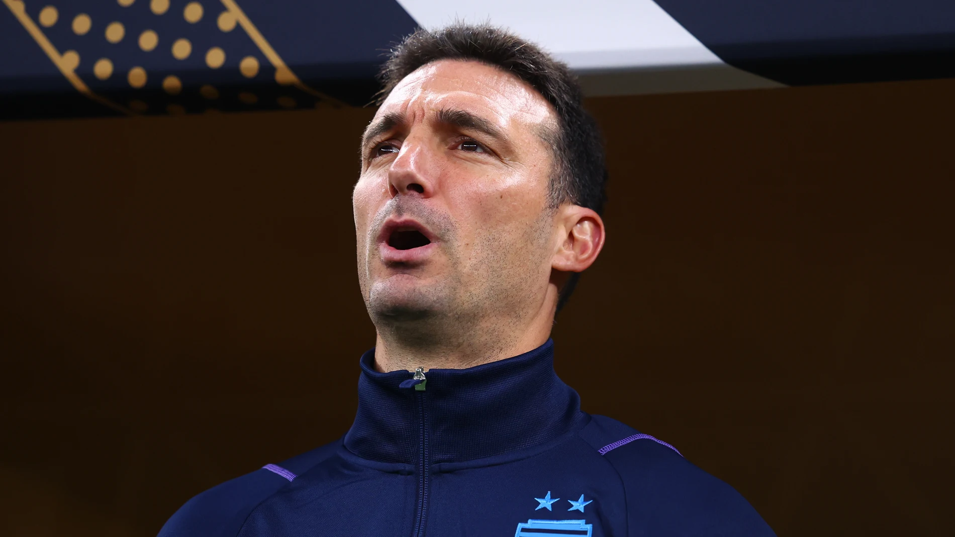 Lionel Scaloni con Argentina