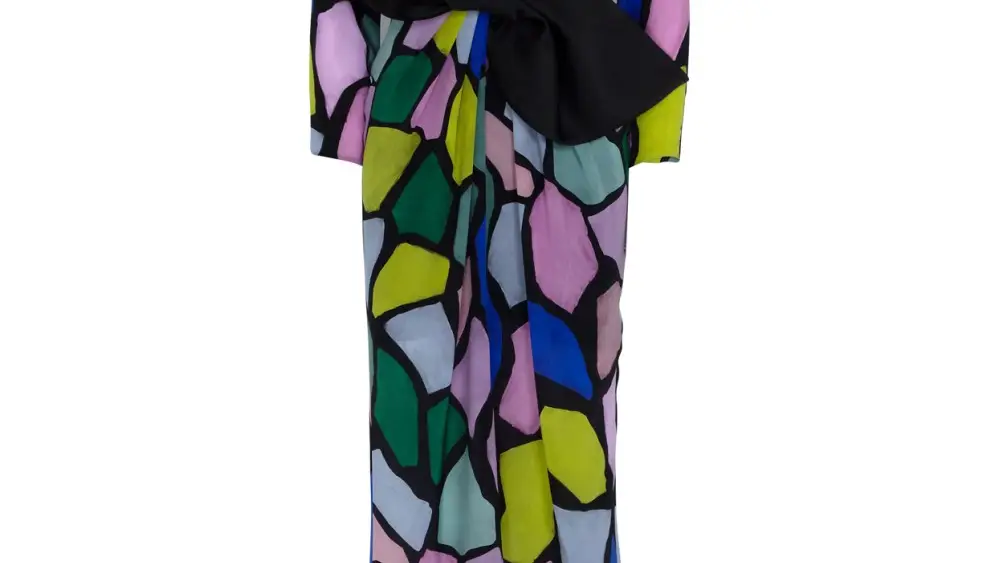 Vestido estampado vidriera.