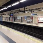 Imagen de archivo de un andén de Metro de Madrid en Avenida de América.METRO DE MADRID19/12/2019