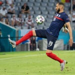 Benzema durante la Eurocopa de 2021