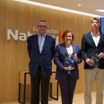 Rafael Villaseca, presidente de Fundación Naturgy; Pilar Sevilla, presidenta de Energía sin Fronteras; Jordi Purrà, director de Fundació Roure; y Jordi Garcia Tabernero, vicepresidente de Fundación Naturgy, durante la entrega de premios de la tercera edición
