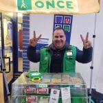El vendedor de la ONCE Julián Quesada. ONCE