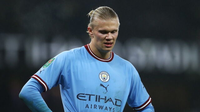 El futbolista noruego del Manchester City Erling Haaland