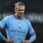 El futbolista noruego del Manchester City Erling Haaland