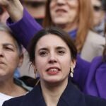 La ministra de Igualdad, Irene Montero, en el Congreso
