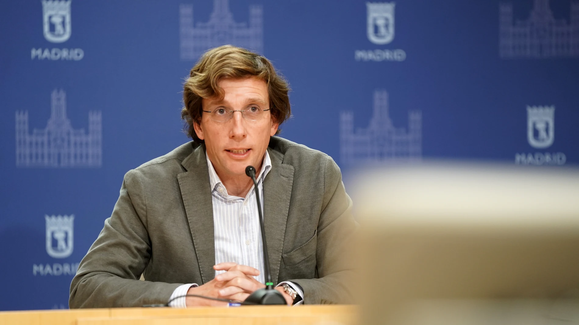 Almeida, durante su intervención en la rueda de prensa posterior a la Junta de Gobierno