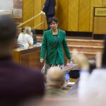 Teresa Rodríguez, en el Parlamento andaluz