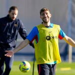 Sergi Roberto, durante entrenamiento