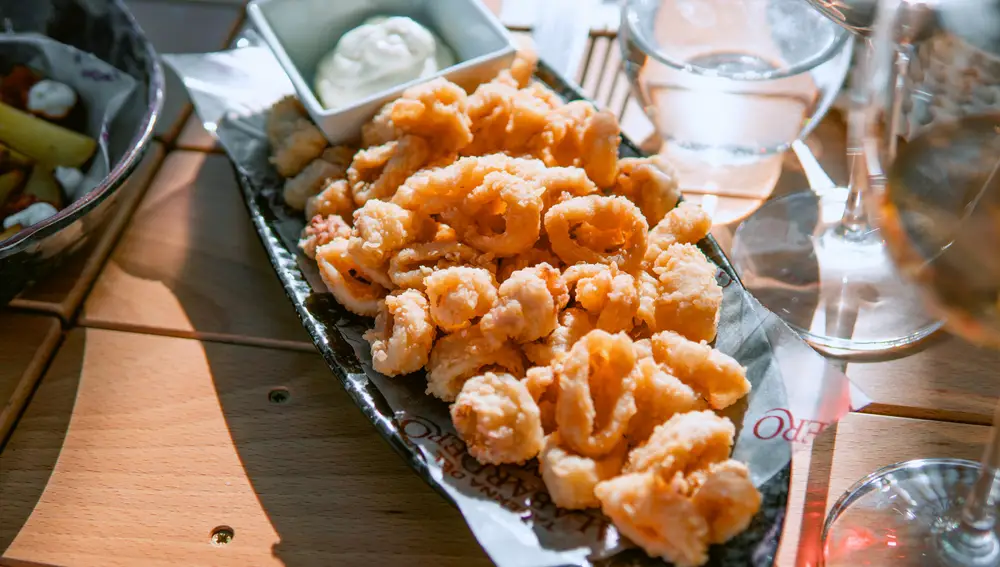 Calamares con mayonesa de cítricos