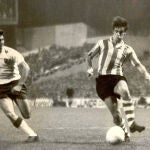 Txetxu Rojo, en un partido con el Athletic