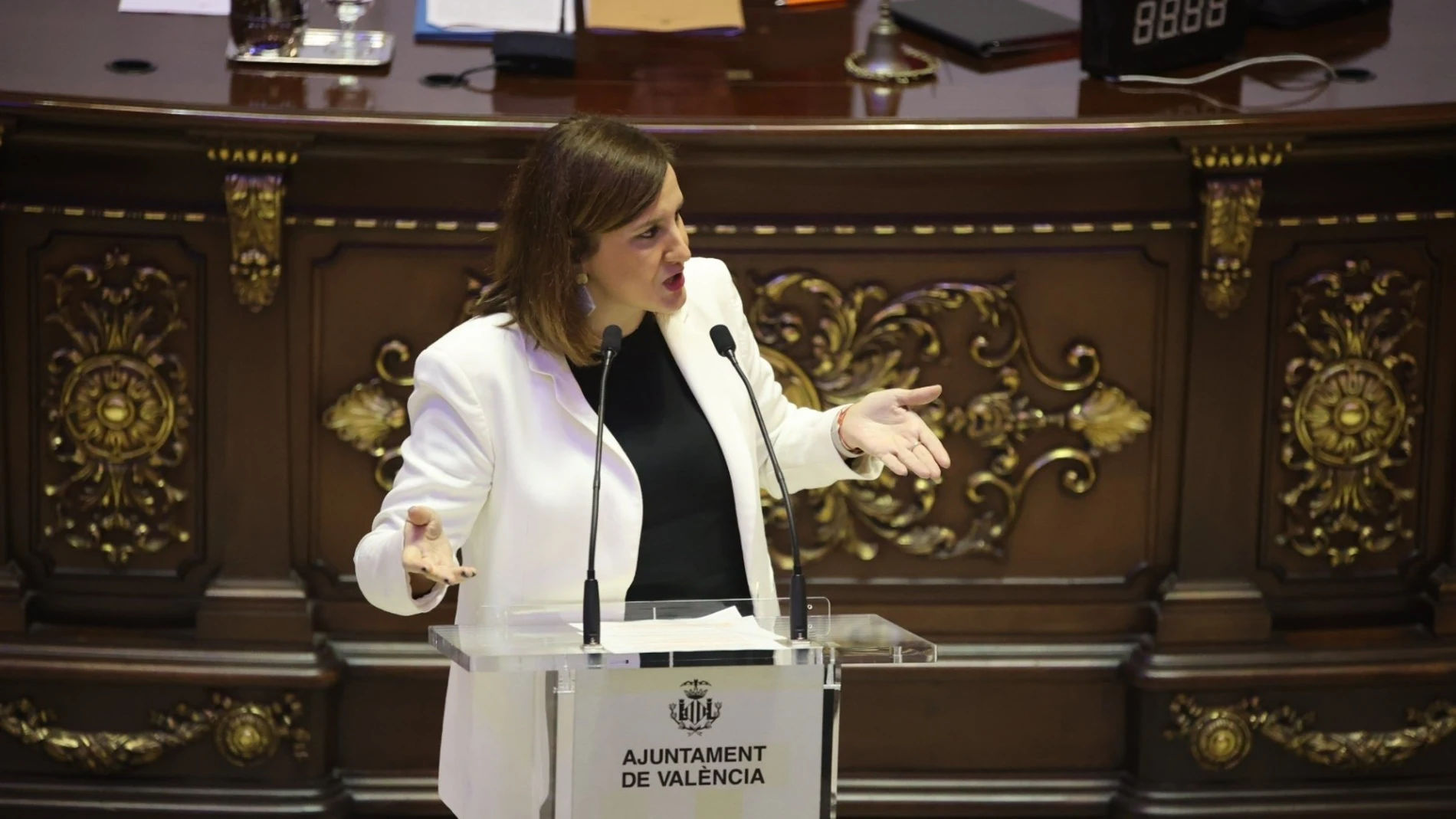 La portavoz del PP en el Ayuntamiento de València, María José Catalá