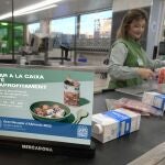 Caja de una tienda de Mercadona durante la Gran Recaudación 2022