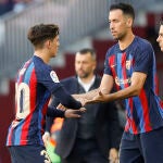 Sergio Busquets con el Barcelona. EFE/Andreu Dalmau